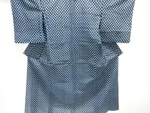 アンティーク　木綿本場久留米絣　市松模様単衣着物